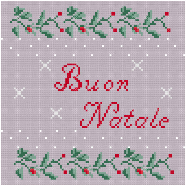 Cross Stich Pattern - Merry Christmas